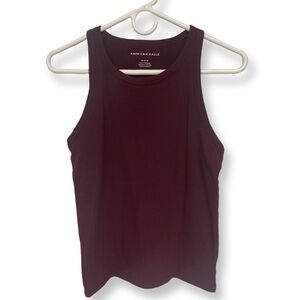 American Eagle Outfitters Women's Burgundy Tank Top